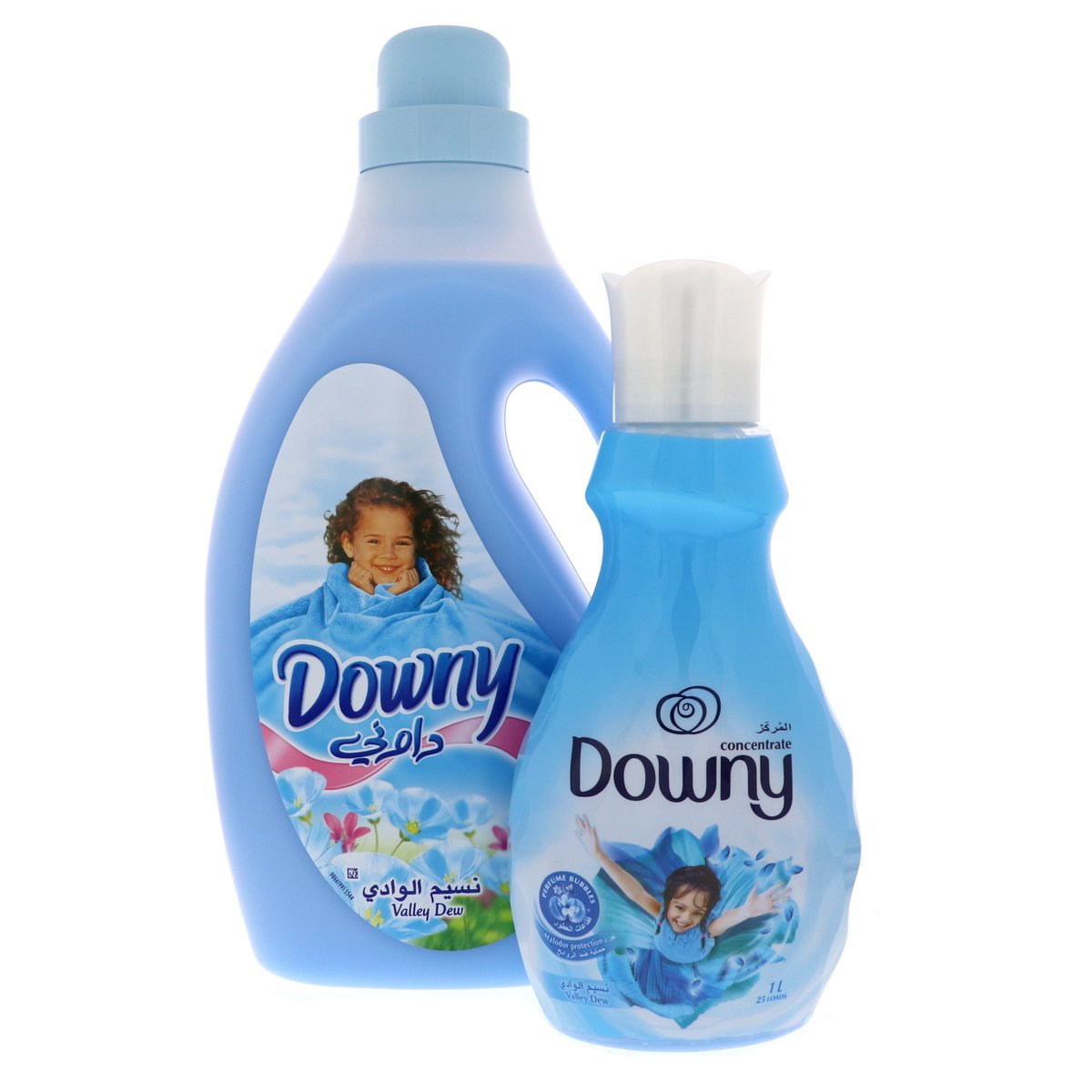 Downy Valley Dew Fabric Softener 3Litre + Concentrate Vally Dew 1Litre