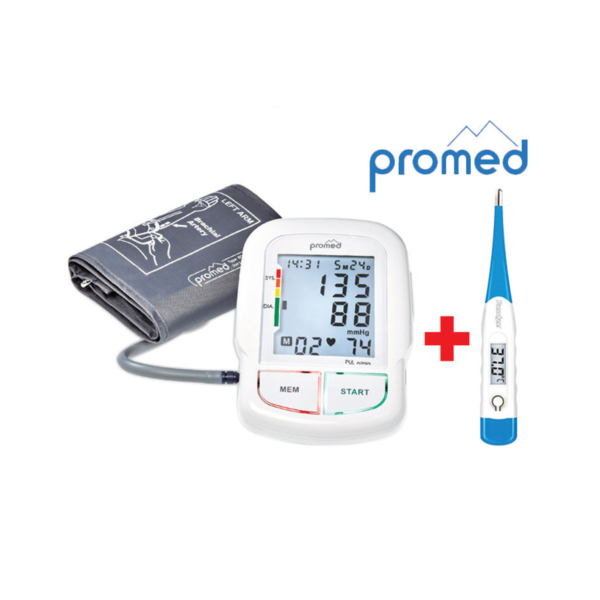 Promed Blood Pressure Monitor BDS-700 + Digital Thermometer