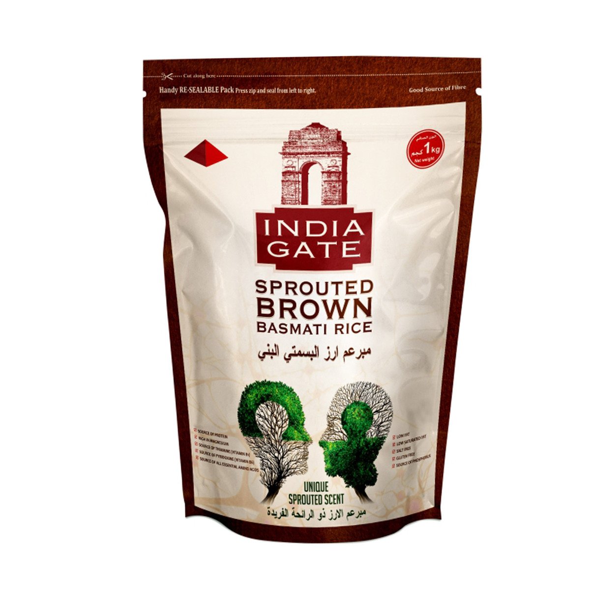 India Gate Sprouted Brown Basmati Rice 1 kg