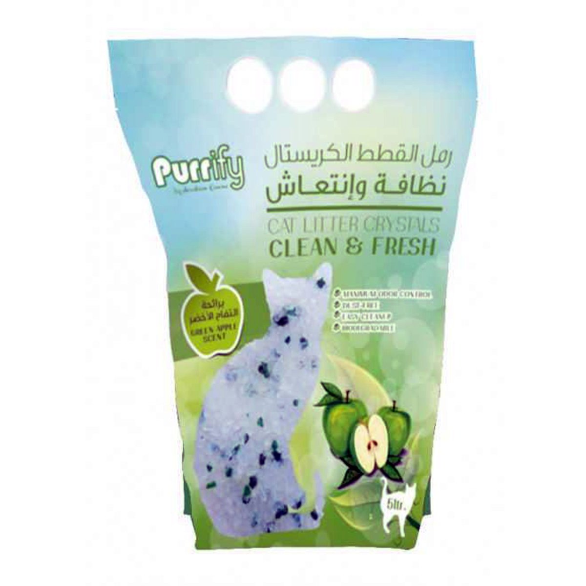 Purrify Cat Litter Clean & Fresh Green Apple 5Litre