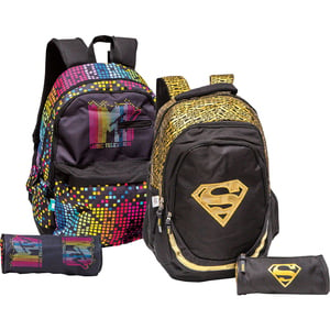 MTV Teenage BackPack + Pencil Case FK160586 18in Assorted Per pc
