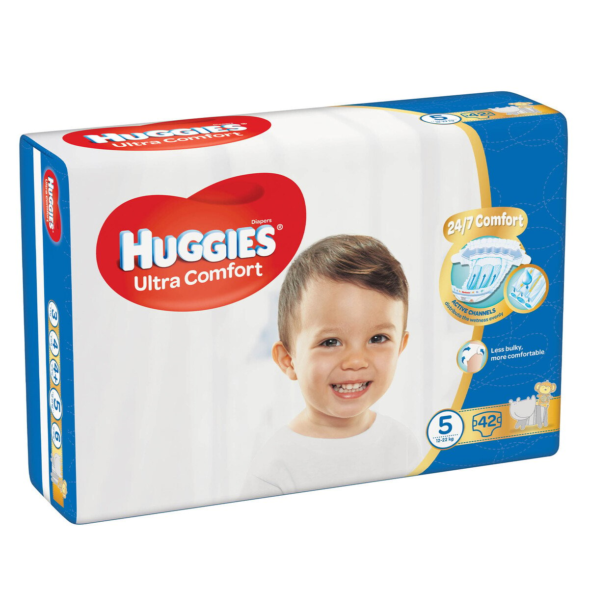 Huggies Ultra Comfort Diapers Size 5, 12-22kg 42pcs