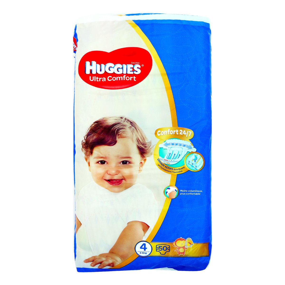 Huggies Ultra Comfort Diapers Size 4, 8-14kg 50pcs