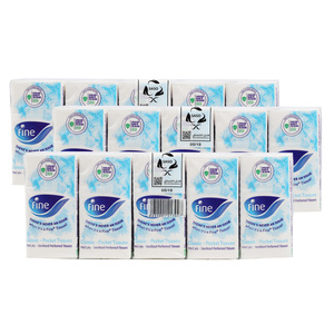 Fine Pocket Tissue 3ply Value Pack 3 x 10 Sheets