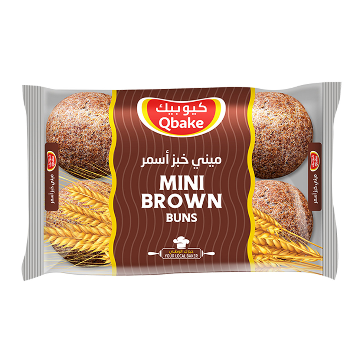 Qbake Mini Brown Buns 180g