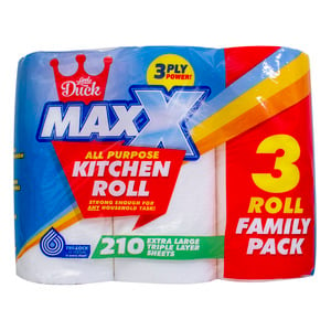 Little Duck Maxx All Purpose Kitchen Roll 3ply 3 x 70pcs