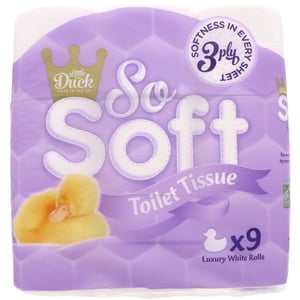 Little Duck Soft Toilet Tissue 3ply 9pcs