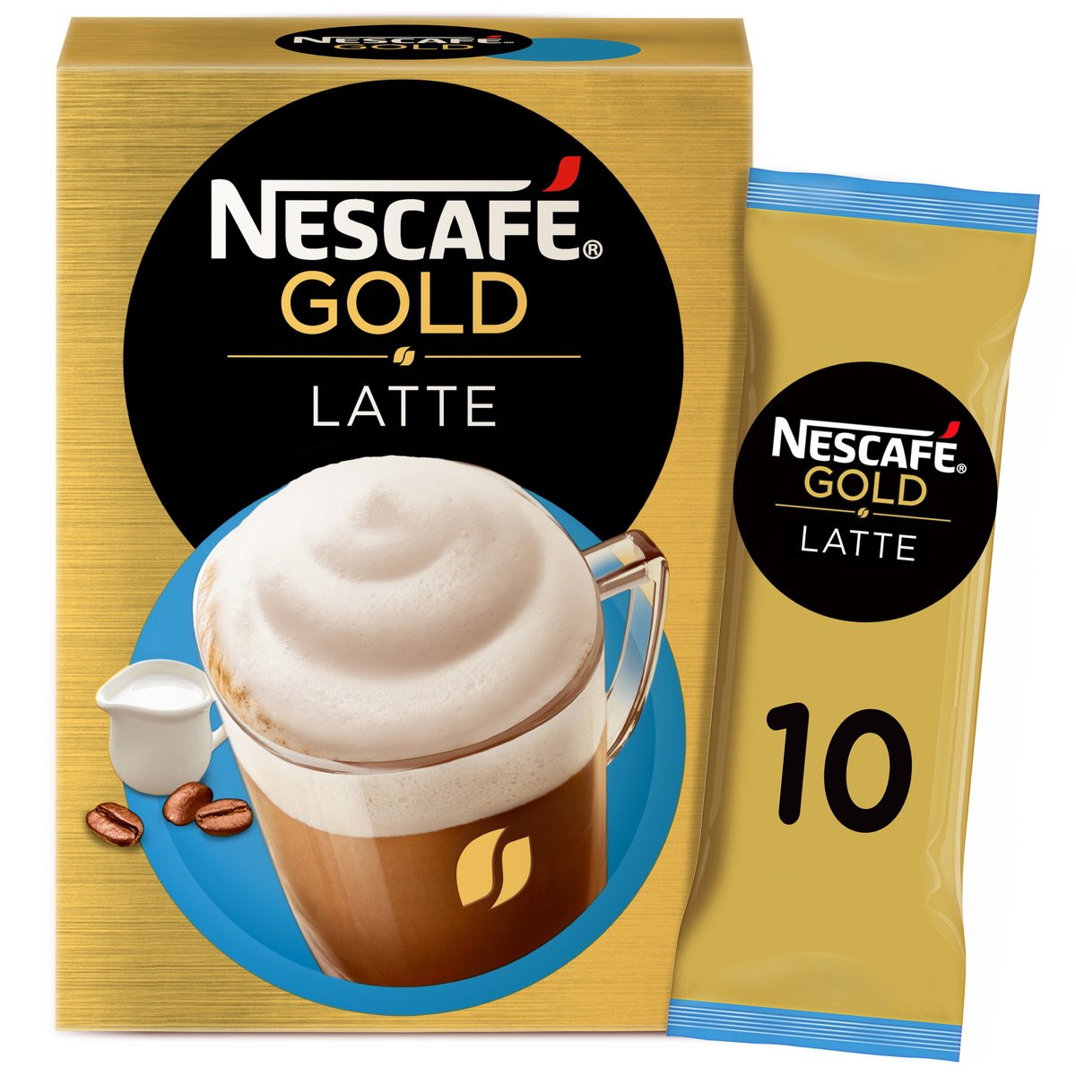 Nescafe Gold Latte Coffee Mix Sachet 10 x 19.5 g