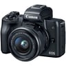 كاميرا كانون EOS M50 بدون مرآه  15 - 45 مم - أسود