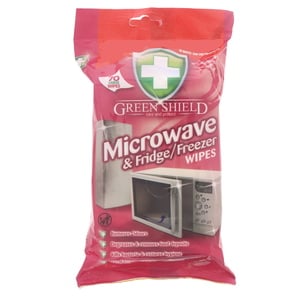 Green Shield Microwave And Fridge Wipes 70pcs