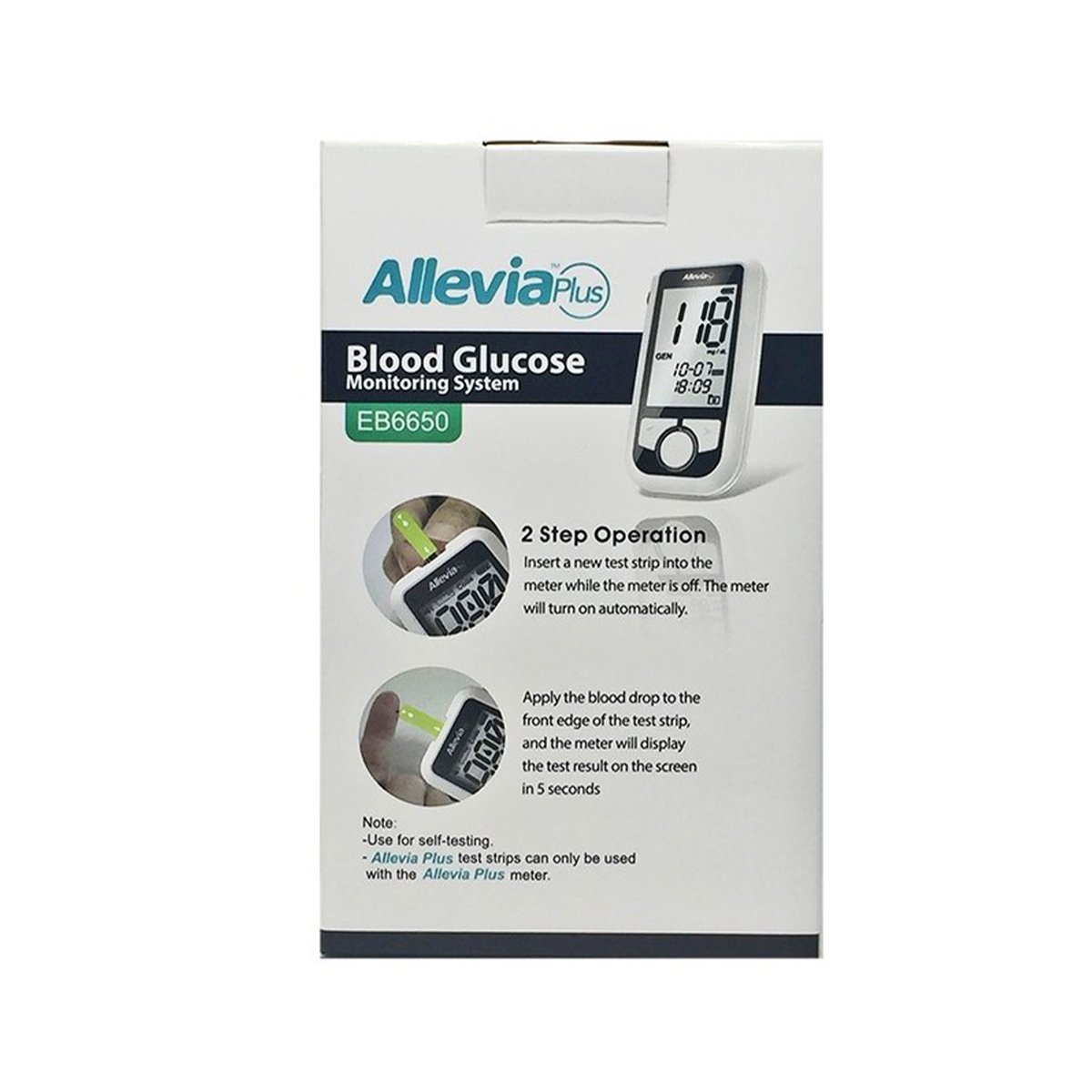 Allevia Plus Blood GLucose Monitoring EB6650