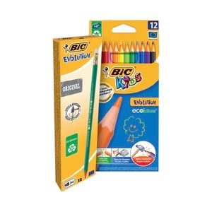 بيك قلم رصاص إتش بي 12 حبة + أقلام تلوين خشبية 12 لون 943688