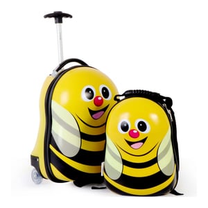 Wagon R Yellow Bee Kids Luggage + Backpack EK04