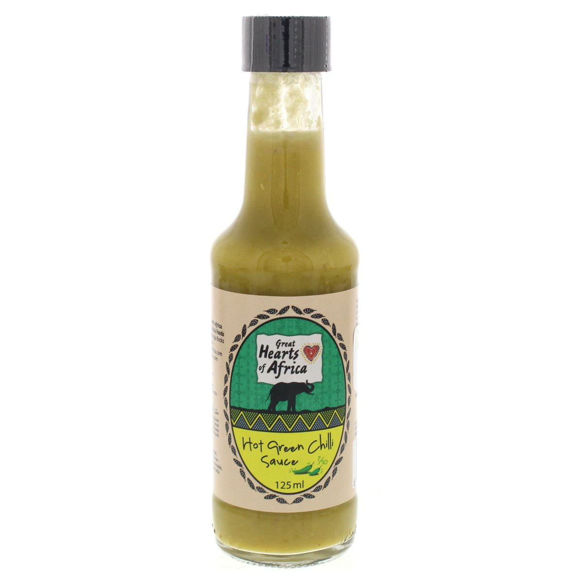Great Hearts of Africa Hot Green Chilli Sauce 125 ml