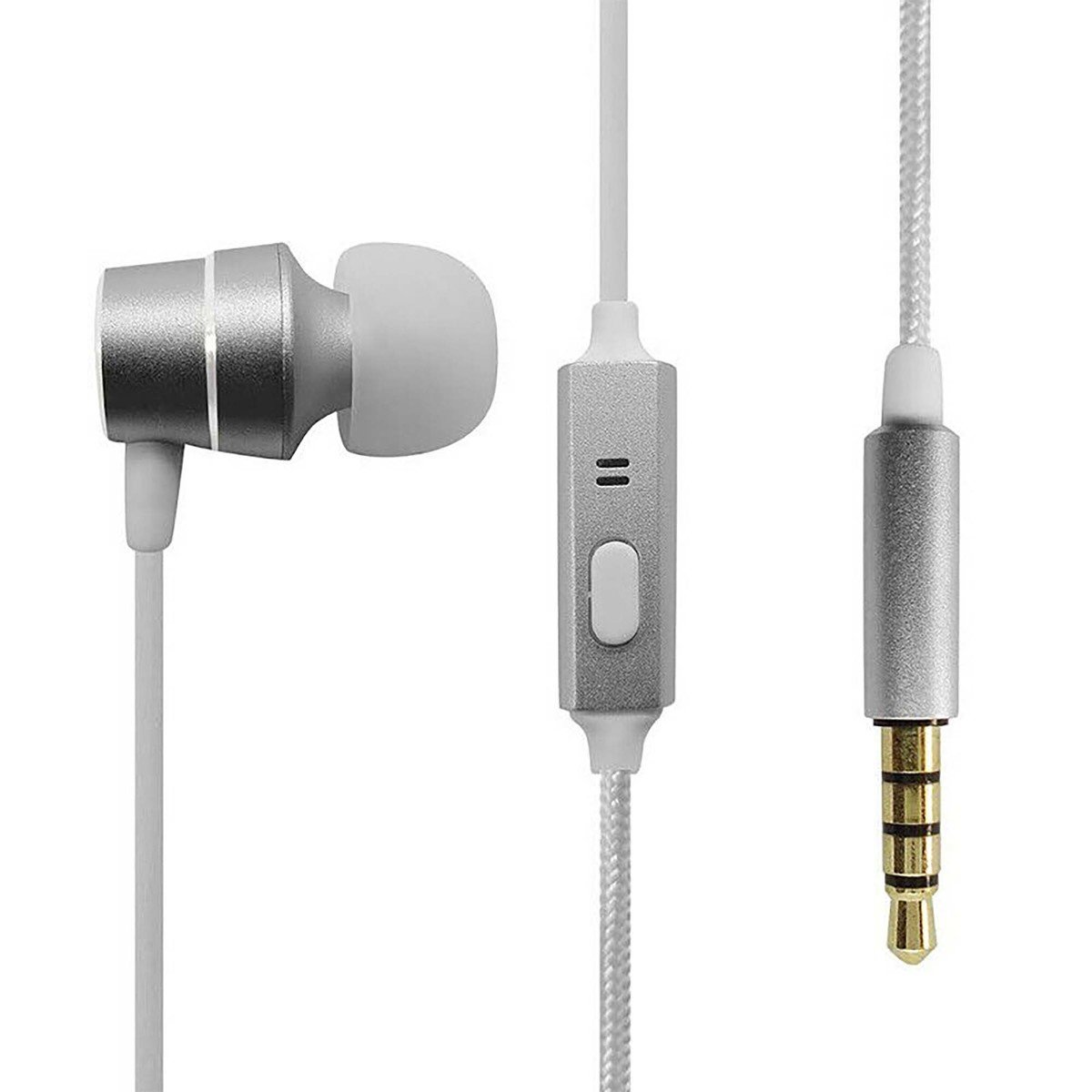 Anker SoundBuds Wired In-Ear Mono Earphone Silver
