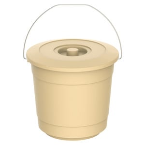 Cosmoplast Bucket With Lid EX-40 10Litre Assorted Color 1pc