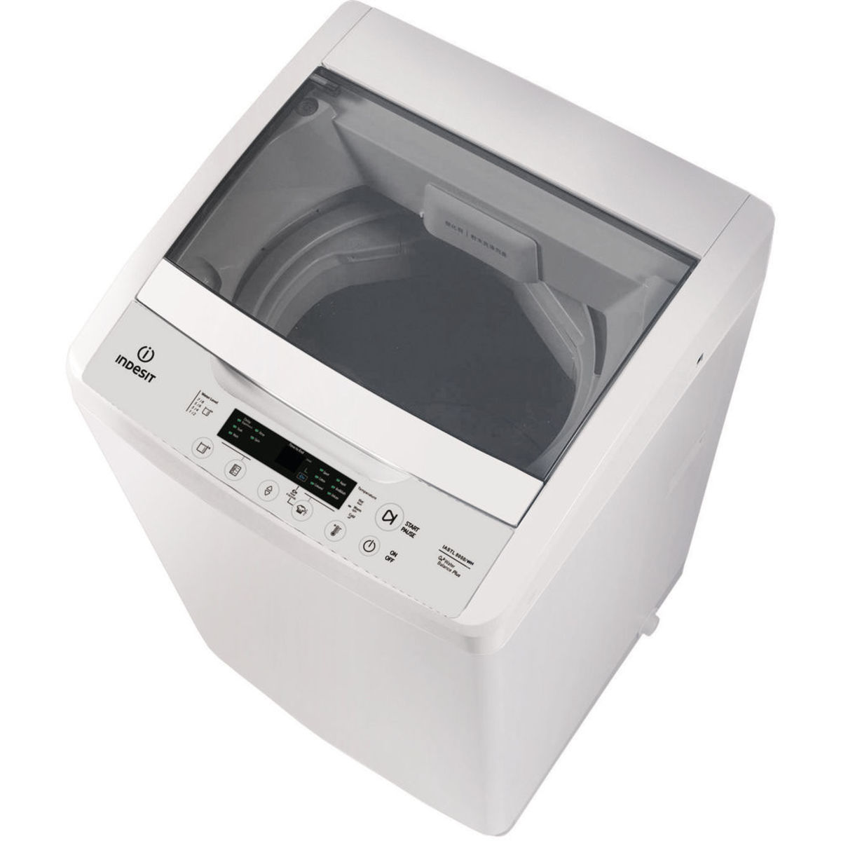 Buy Indesit Top Load Washing Machine IASTL-8050-WH 8Kg Online at Best Price | T/L Auto W/Machines | Lulu Kuwait in Kuwait
