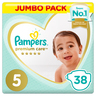 Pampers Premium Care Diapers Size 5 Junior 11-16 kg Jumbo Pack 38 Count