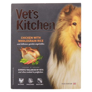 Vet's Kitchen Dog Food Chicken With Wholegrain Rice 395g