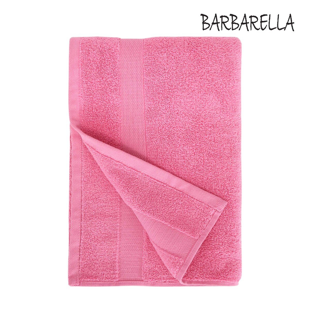 بارباريلا منشفة يدين قطنية وردي مقاس 70× 140 سم