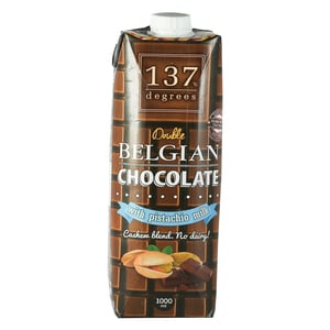 137 Degrees Double Belgian Pista Milk Chocolate 1Litre