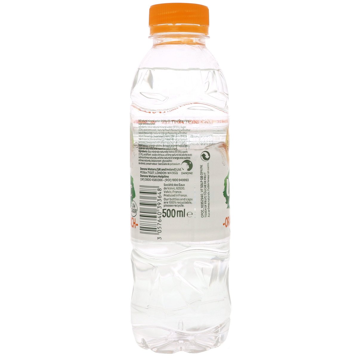 Volvic Orange & Peach Flavoured Water 500 ml