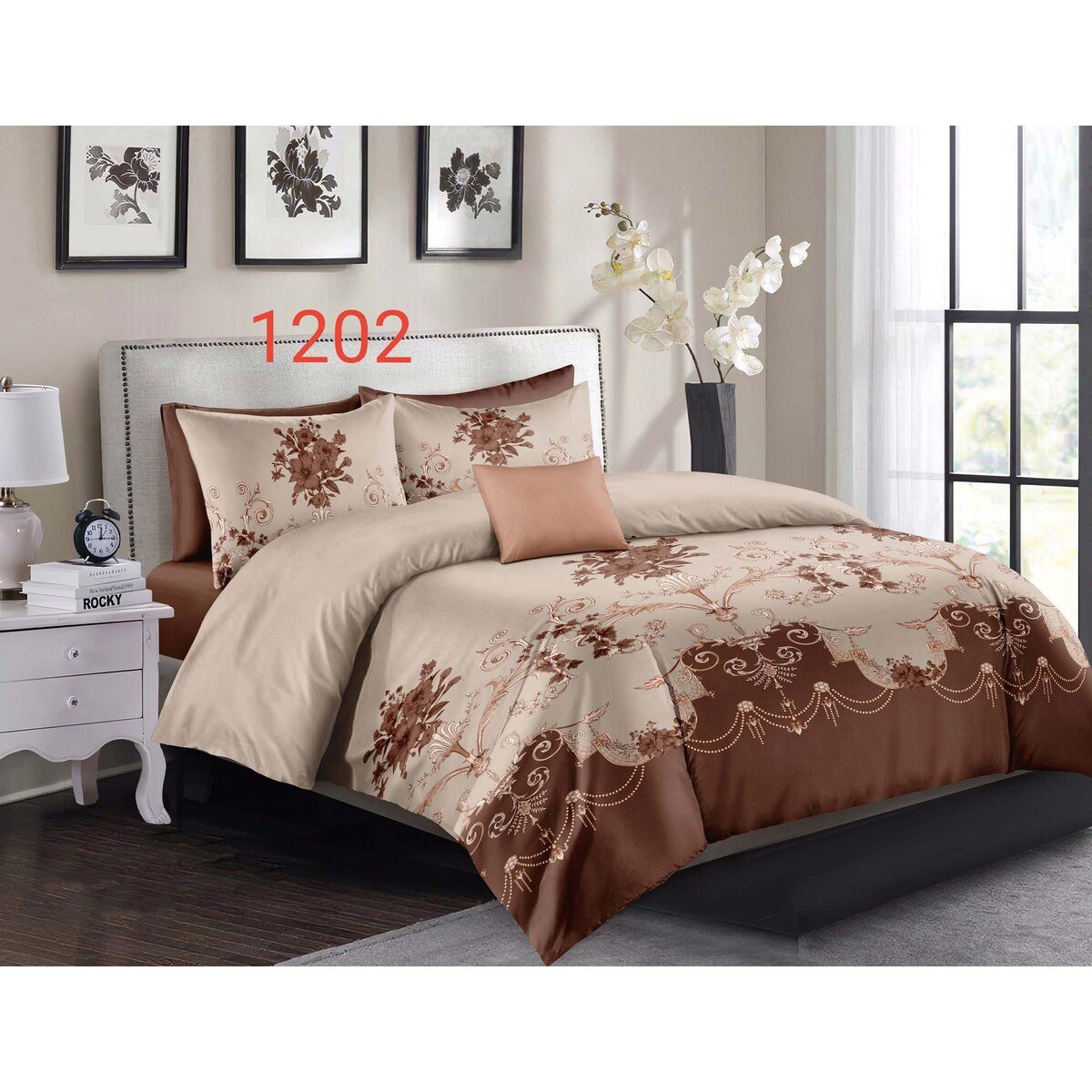 Aiwa Comforter Set 8pcs Set King 240x260cm Assorted