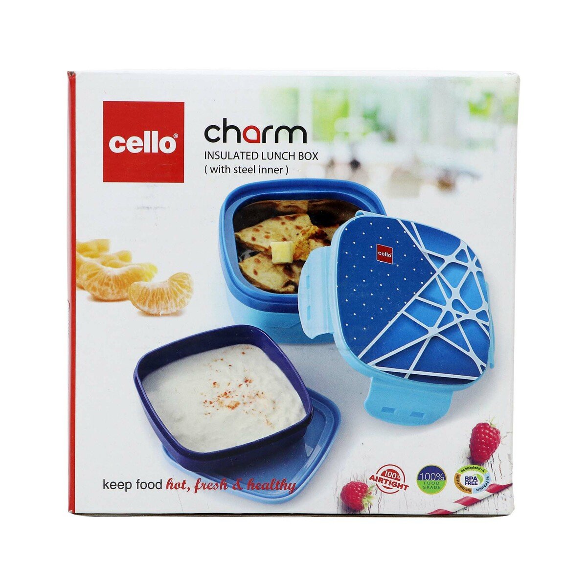Cello Stainless Steel Lunch Box Feast 700ml