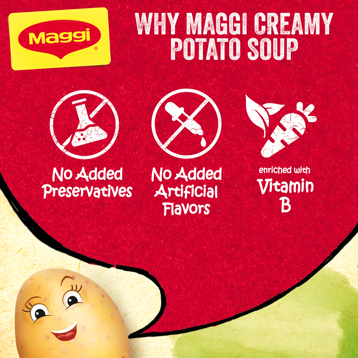 Maggi Creamy Potato Soup 10 x 50g