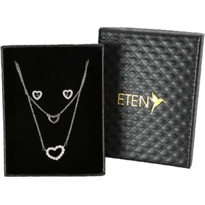 Necklace Set With Box 1Piece (Color -Gold/Silver)