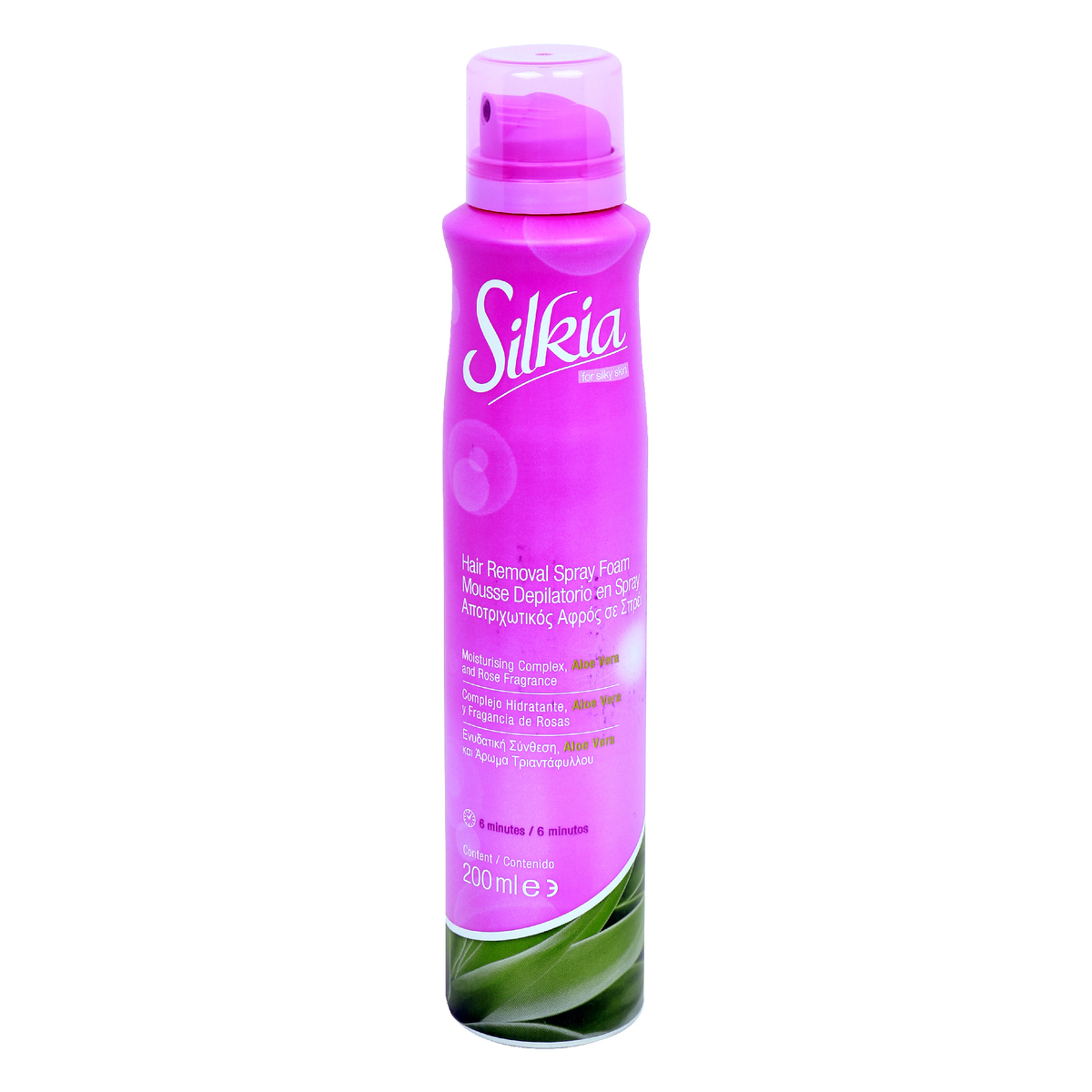 Silkia Hair Removal Spray Foam Aloe Vera 200ml