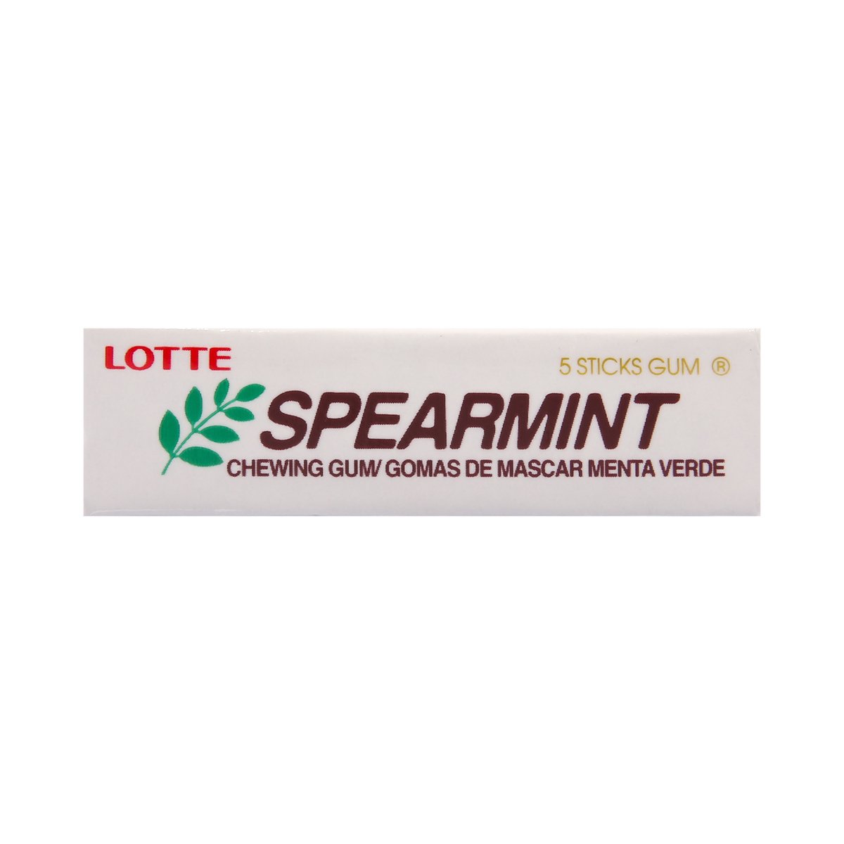 Lotte Chewing Gum Spearmint 5pcs