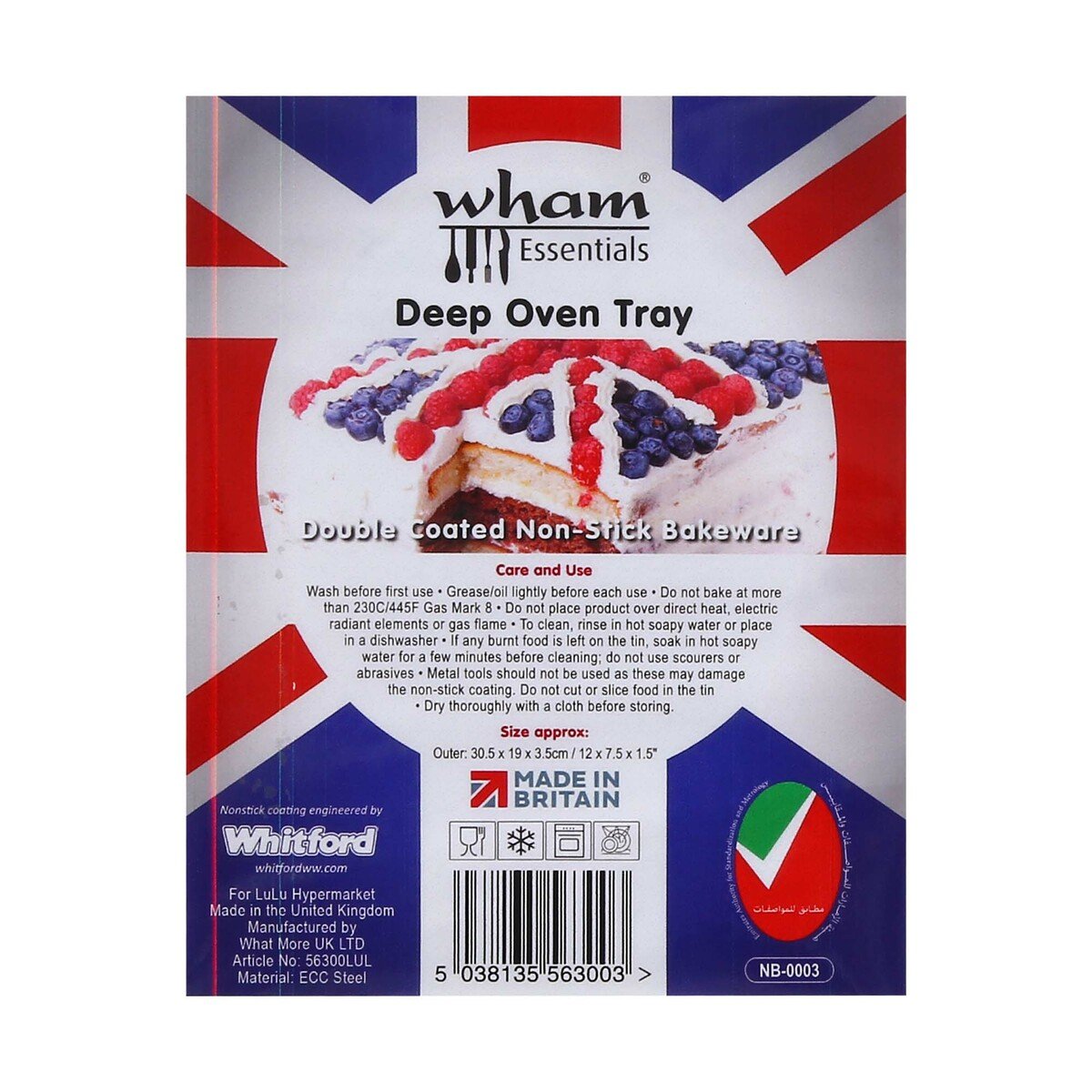 Wham Deep Oven Tray 56300