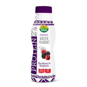 Buy Nada Greek Yoghurt Drink Blackberry & Raspberry 330 ml Online at Best Price | Flavoured Yoghurt | Lulu KSA in UAE