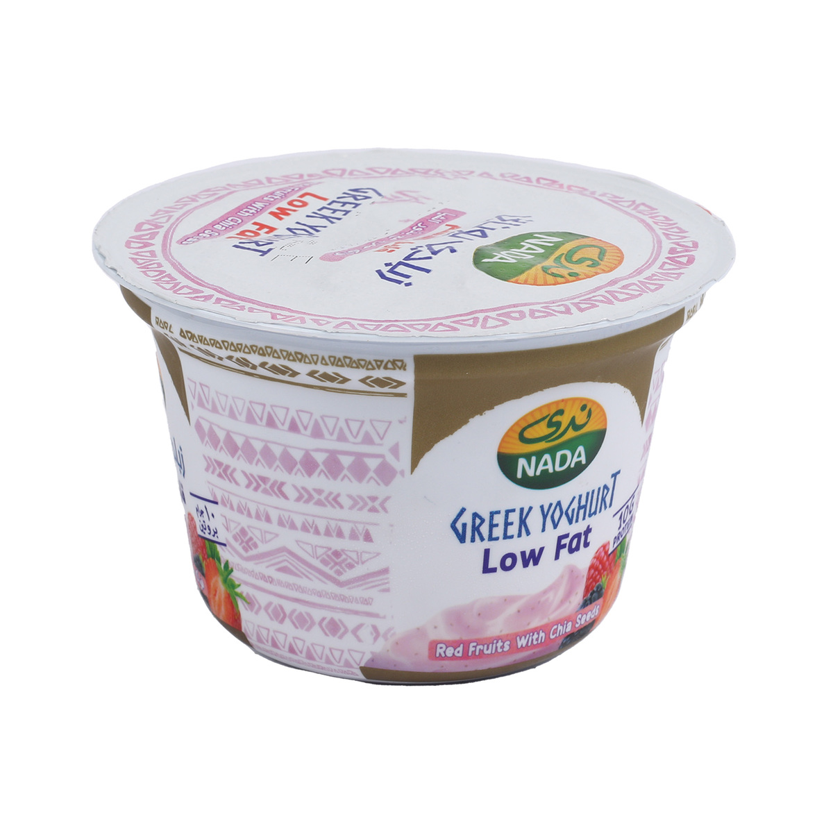 Buy Nada Greek Yoghurt Red Fruits & Chia Seeds Low Fat 160g Online at Best Price | Flavoured Yoghurt | Lulu KSA in Saudi Arabia
