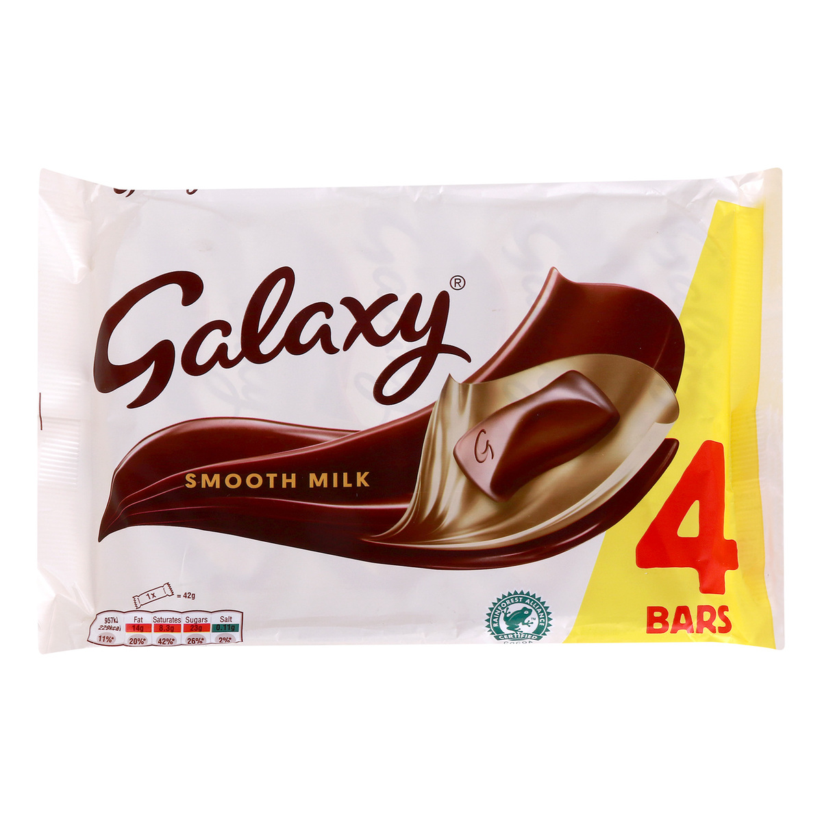 Galaxy Smooth Milk Chocolate 4 x 42g
