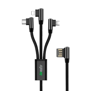 Iends 3 in 1 L Shape Cable Android/ iOS/ Type-C Charger Cable CA1453