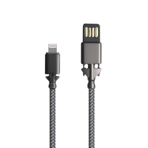 Trands Metal Connector Lightning USB Nylon Braided Cable CA1354