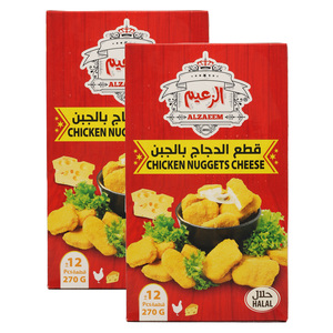 AL Zaeem Chicken Nuggets Cheese Value Pack 2 x 270g