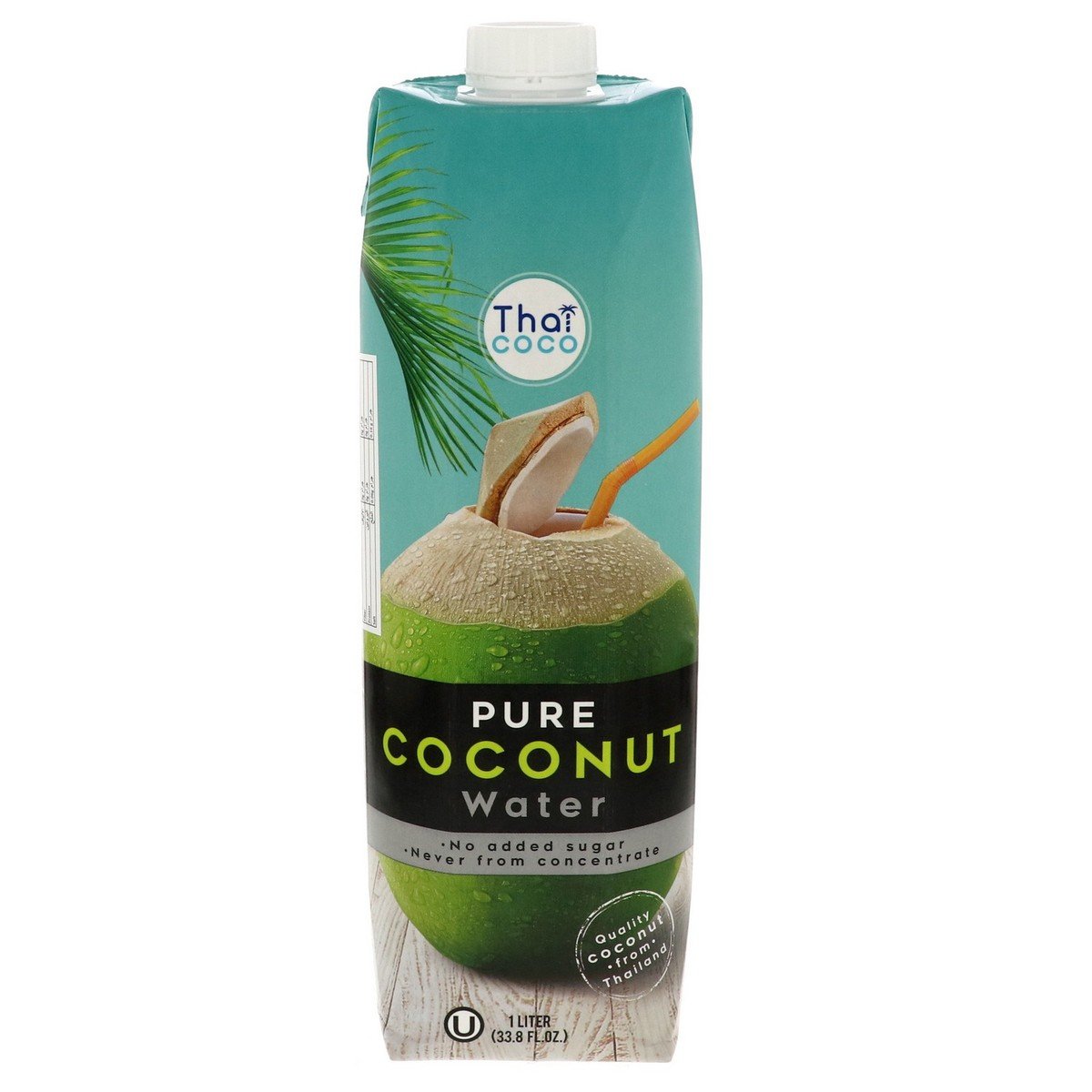 Buy Thai Coco No Added Sugar Pure Coconut Water 1 Litre Online at Best Price | Fruit Drink Tetra | Lulu KSA in UAE