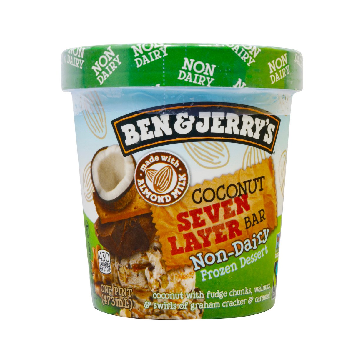 Ben & Jerry's Frozen Dessert Coconut Seven Layer Bar 473 ml