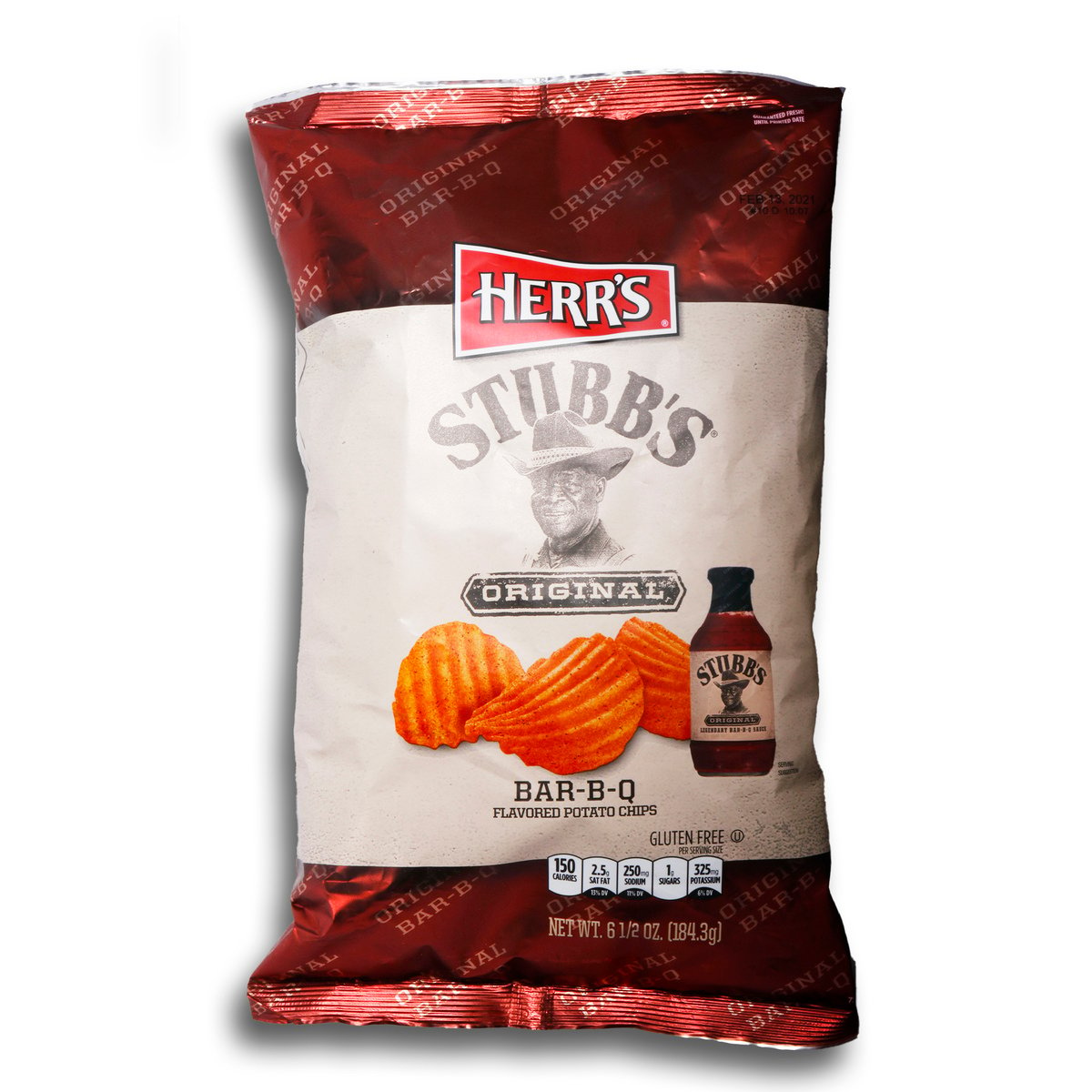 Herr's Stubb's Original Potato Chips Bar-B-Q 184.3g