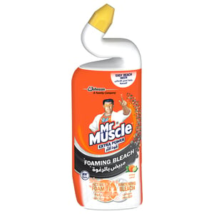 Mr. Muscle Toilet Cleaner Extra Power Foaming Bleach Citrus 750ml