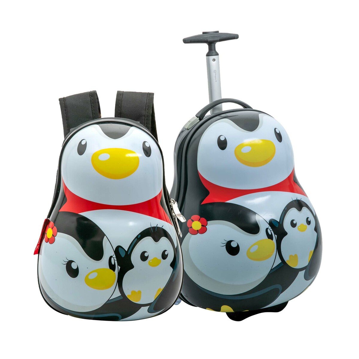Wagon R Penguin Kid's Hard Trolley + Backpack 2pcs set