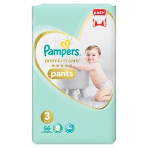 Pampers Premium Care Pants Size 3, 6-11kg 56 Counts