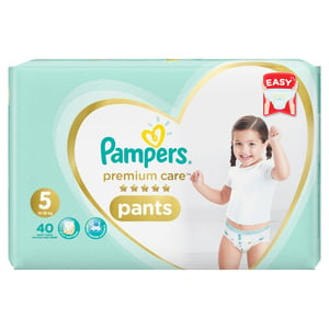 Pampers Premium Care Pants Size 5, 12-18kg 40 Counts