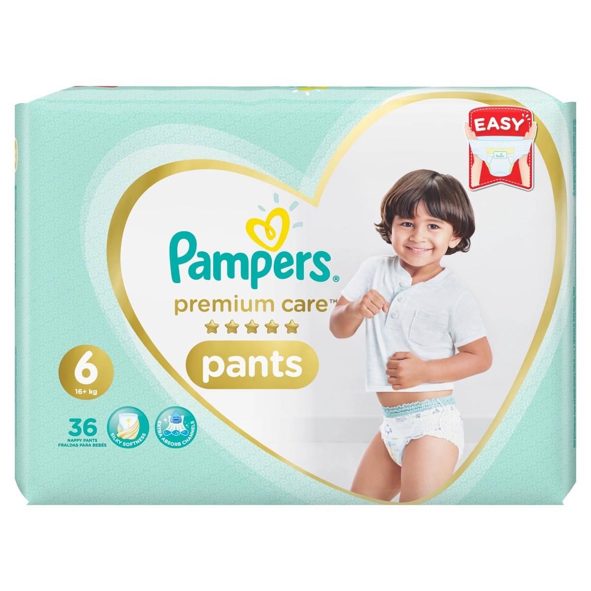Buy Pampers Premium Care Pants Size 6, 16+kg 36 pcs Online at Best Price | Baby Nappies | Lulu UAE in UAE
