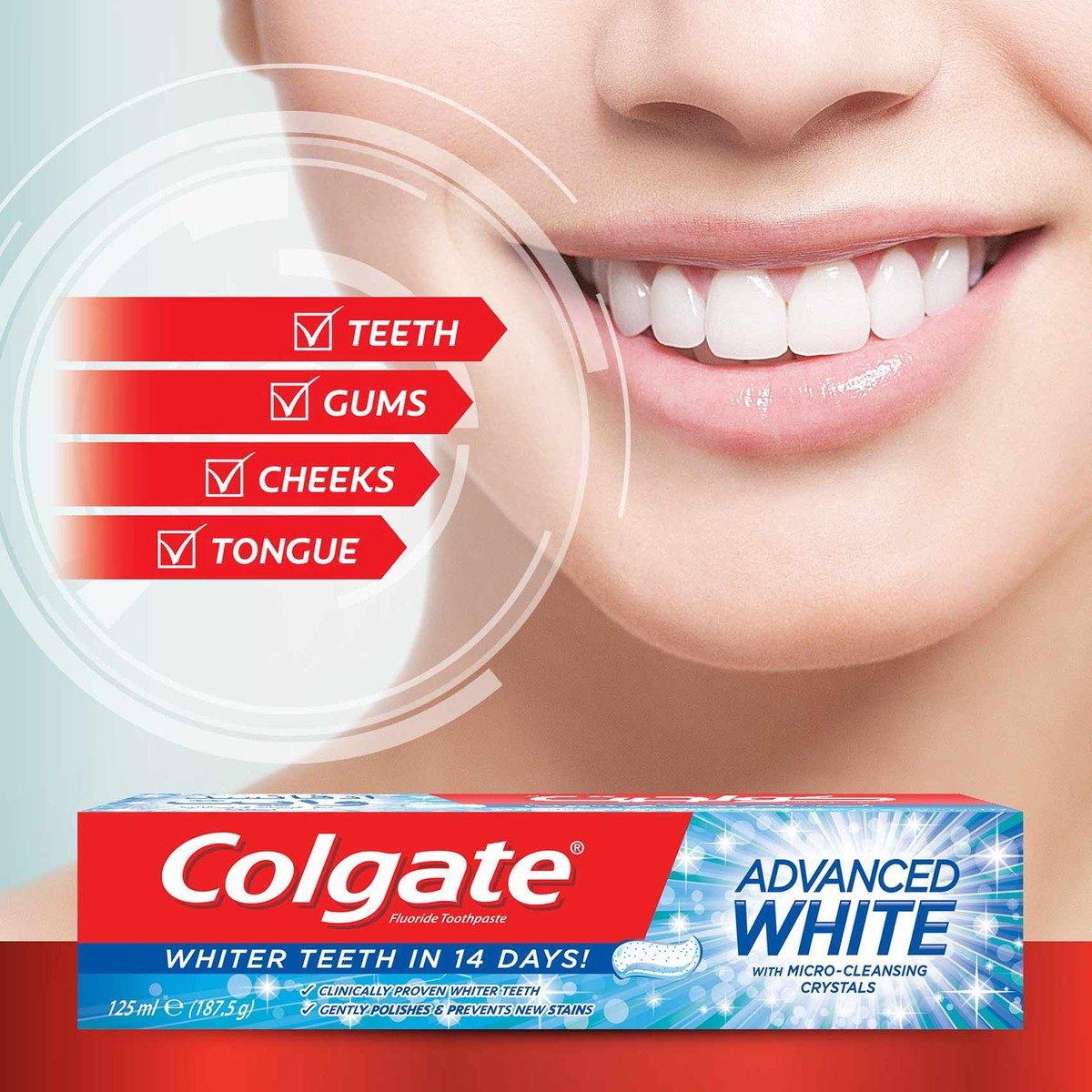 كولجيت معجون أسنان أبيض متطور 2 × 100 مل