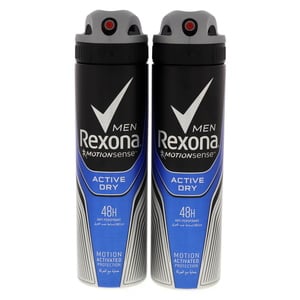 Rexona Men Anti-Perspirant Deodorant Active Dry 2 x 150 ml
