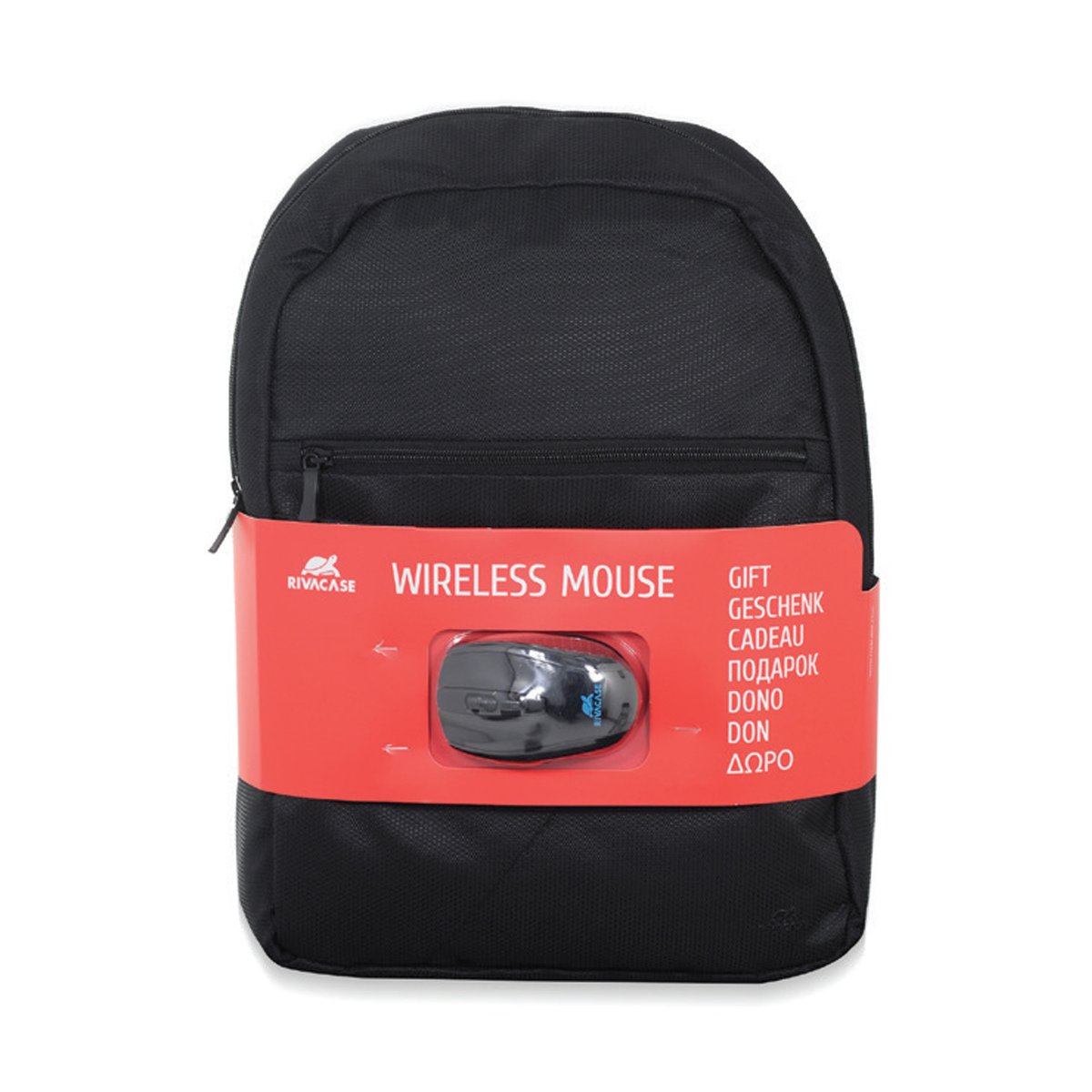 Rivacase Laptop Backpack 8065 + Wireless Mouse Assorted
